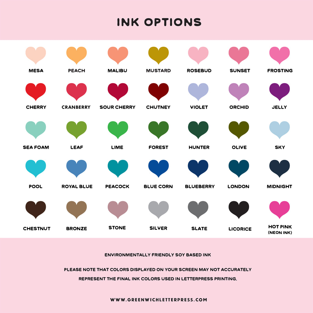 SWEET LETTERPRESS STATIONERY