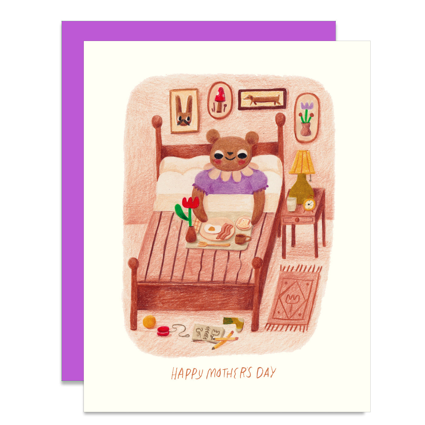 Mama Bear in Bed