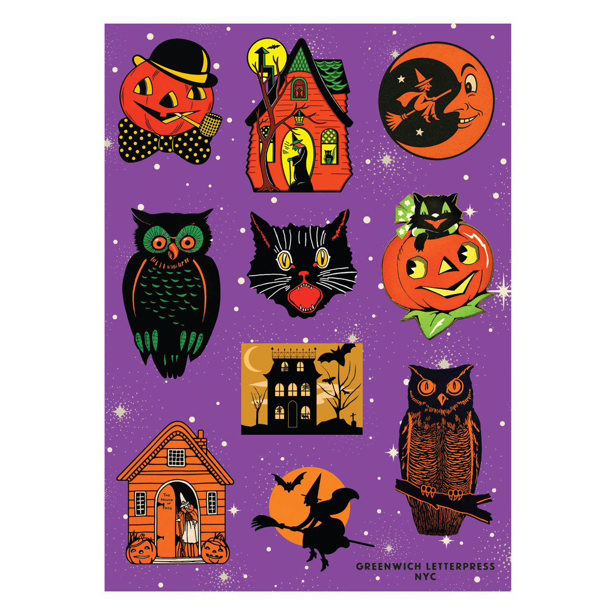 Vintage Halloween Sticker Sheet